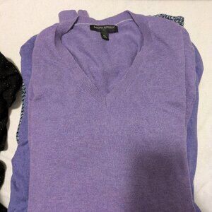 Purple Banana Republic L + XL Sweaters ( Silk+Cashmere+Cotton)